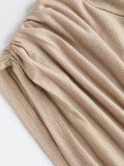 Solid Ruched Crop Tank Top