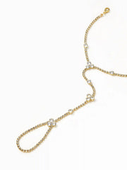 RHINESTONE HAND CHAIN BRACELET