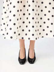 SQUARE TOE SLINGBACK CHUNKY HEELS