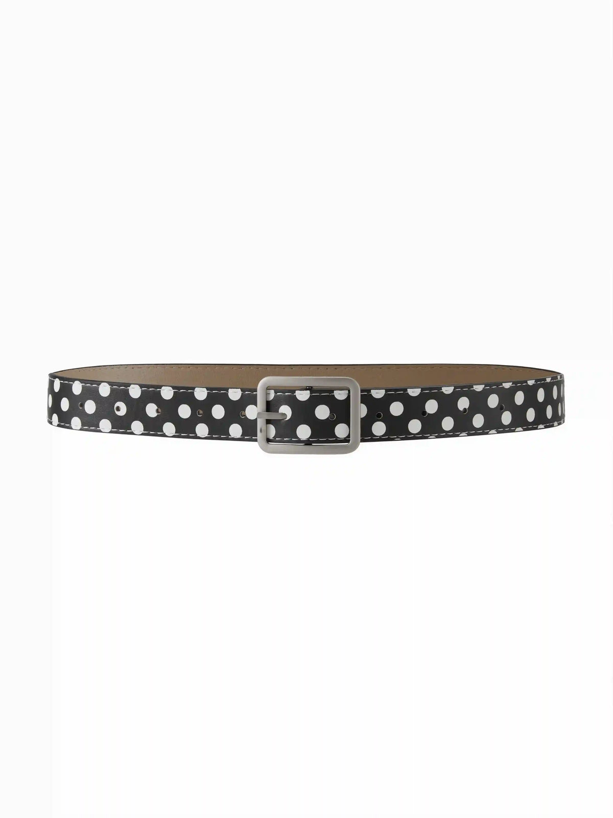 POLKA DOT SQUARE BUCKLE BELT