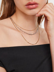 LAYERED CHAIN NECKLACE