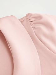 Peter Pan Collar Short Sleeve Blouse