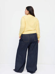 Knit Round Neckline Button Cardigan Curve & Plus