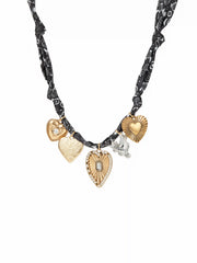 HEART & CHERRY PENDANT NECKLACE