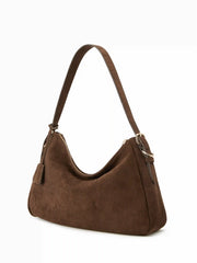 FAUX SUEDE TOTE BAG