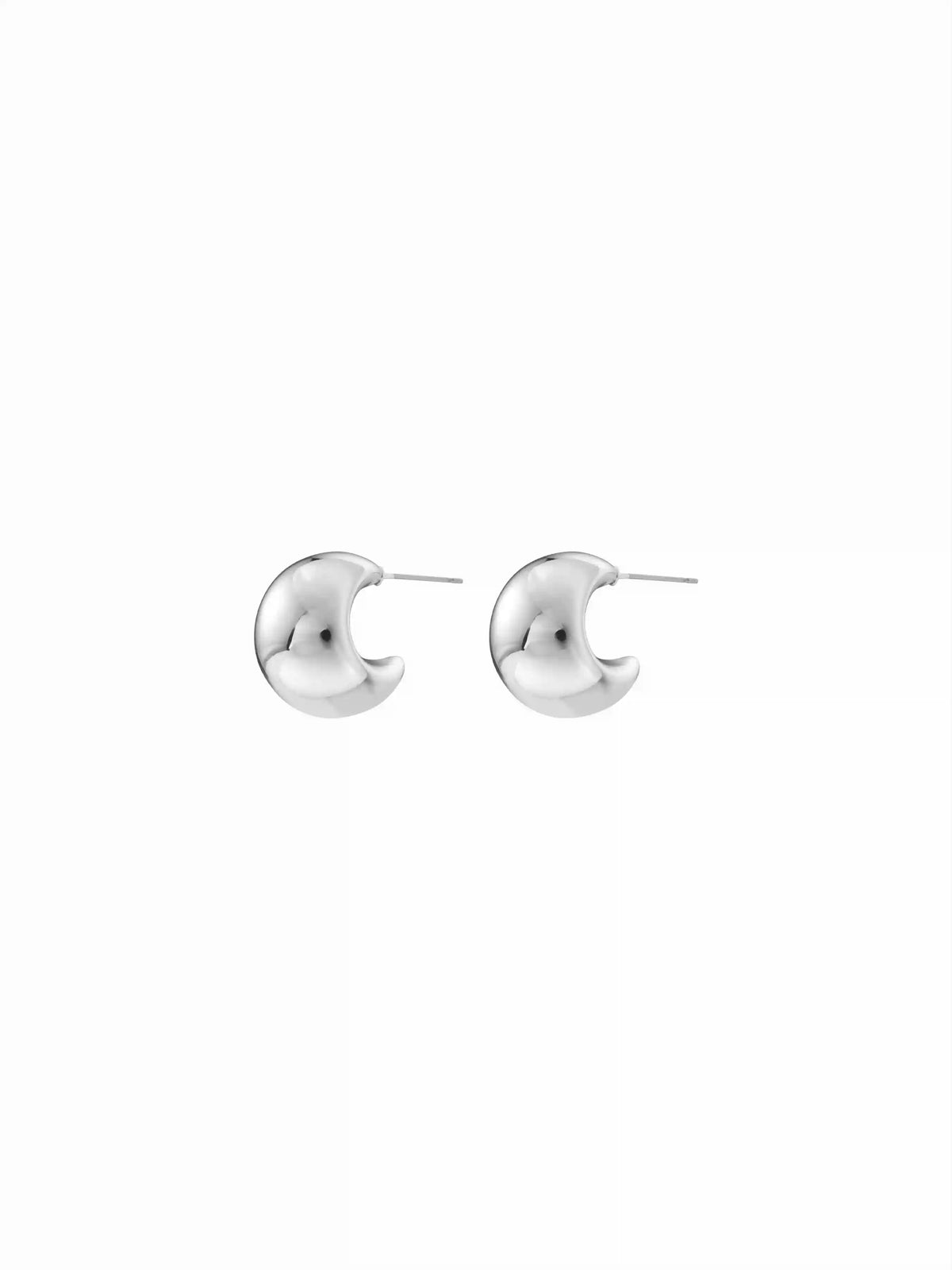 C-SHAPE STUD EARRINGS