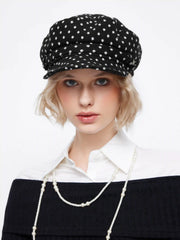 POLKA DOT BERET HAT