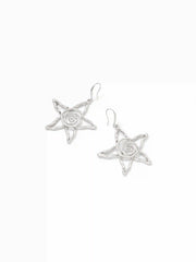 STAR & SPIRAL SHAPE DROP EARRINGS