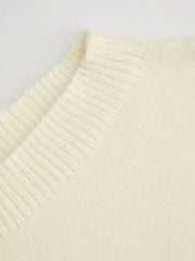 Knit Asymmetrical Neck Oversized Sweater