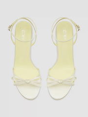 BOWKNOT SATIN KITTEN HEELS