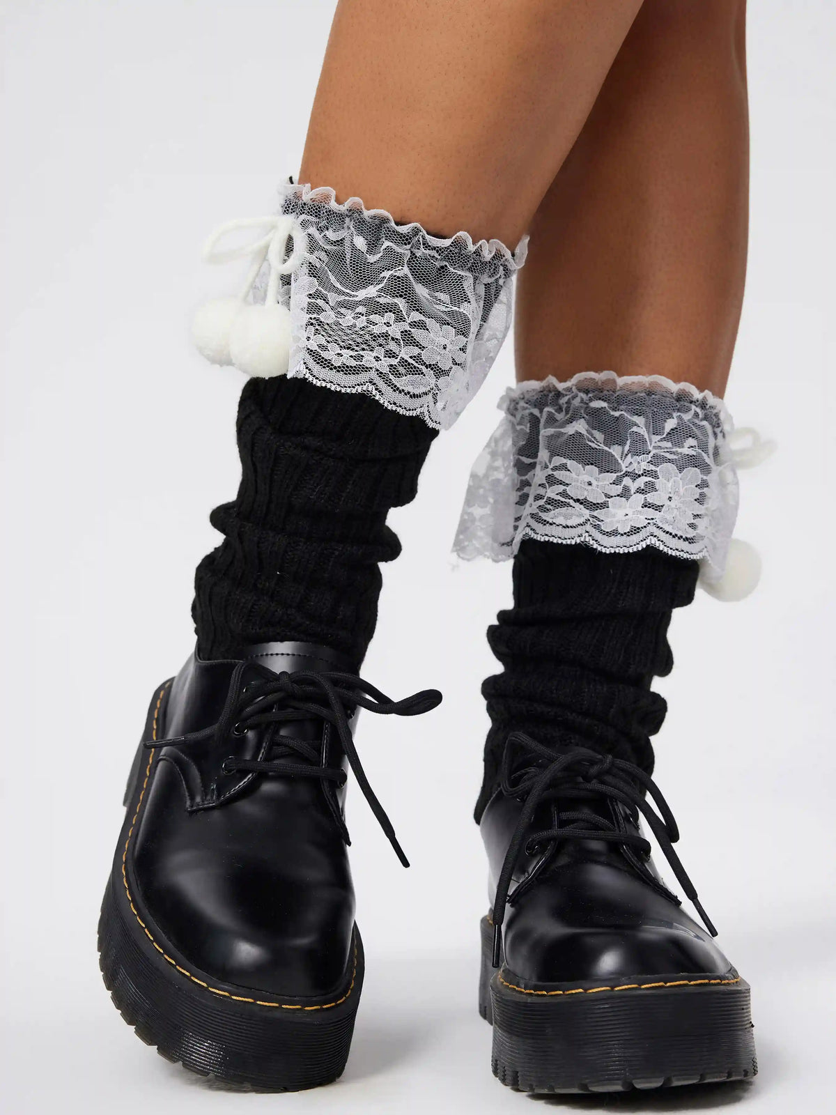 Solid Lace Leg Warmer