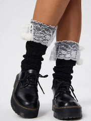Solid Lace Leg Warmer