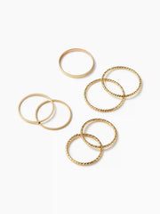 7PCS METALLIC RING