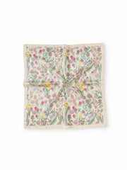FLORAL & LEAF SQUARE HEADSCARF