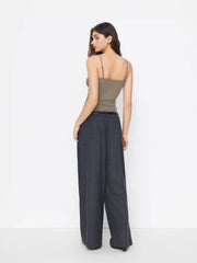 U-neckline Ruched Cami Top