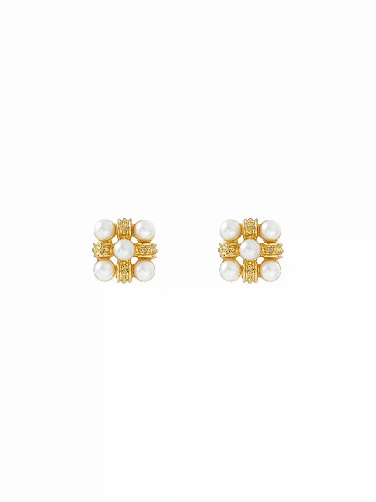 FAUX PEARL STUD EARRINGS