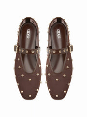 STUDDED MESH FLATS