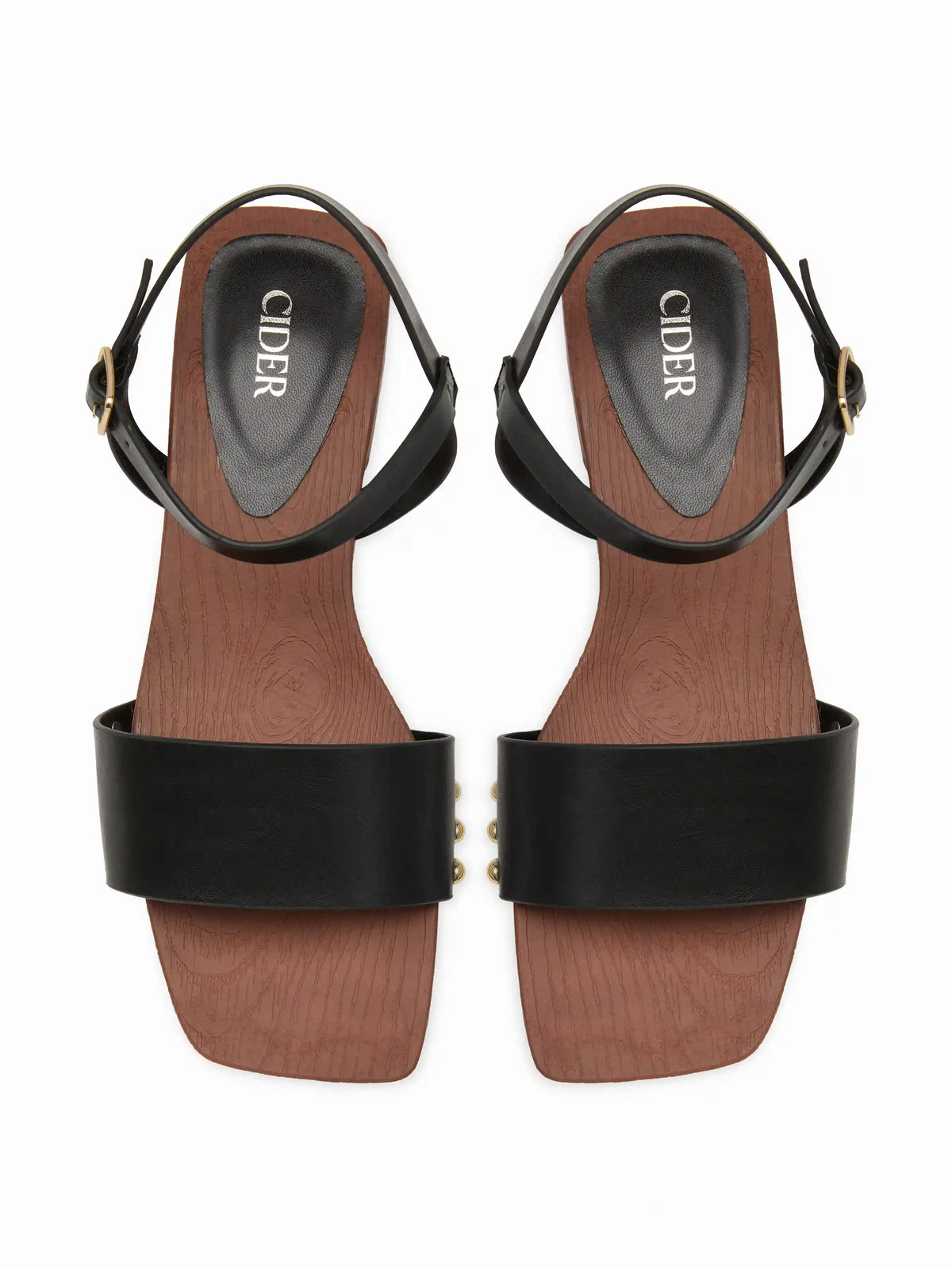 ADJUSTABLE STRAP STUDDED SANDALS