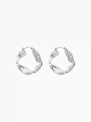 TWISTED HOOP EARRINGS
