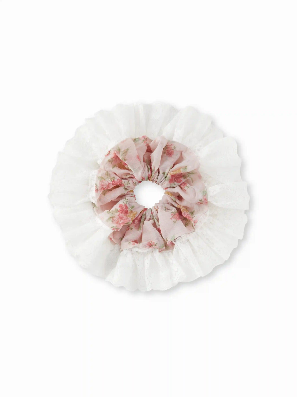FLORAL LACE SCRUNCHIE
