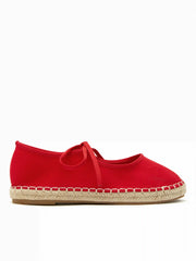 LACE-UP ESPADRILLE FLATS