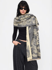 FLORAL PATTERN SCARF