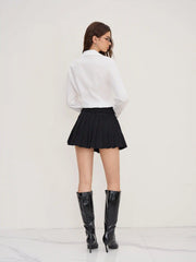 Cotton-blend Polo Shirt Bodysuit
