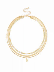 LETTER LAYERED NECKLACE
