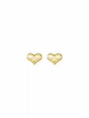 HEART-SHAPED BOWKNOT STUD EARRINGS