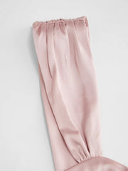 Satin Square Neck Floral Ruched Mermaid Maxi Dress