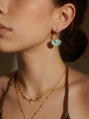6 PAIRS STARFISH & SEA SHELL DROP EARRINGS SET