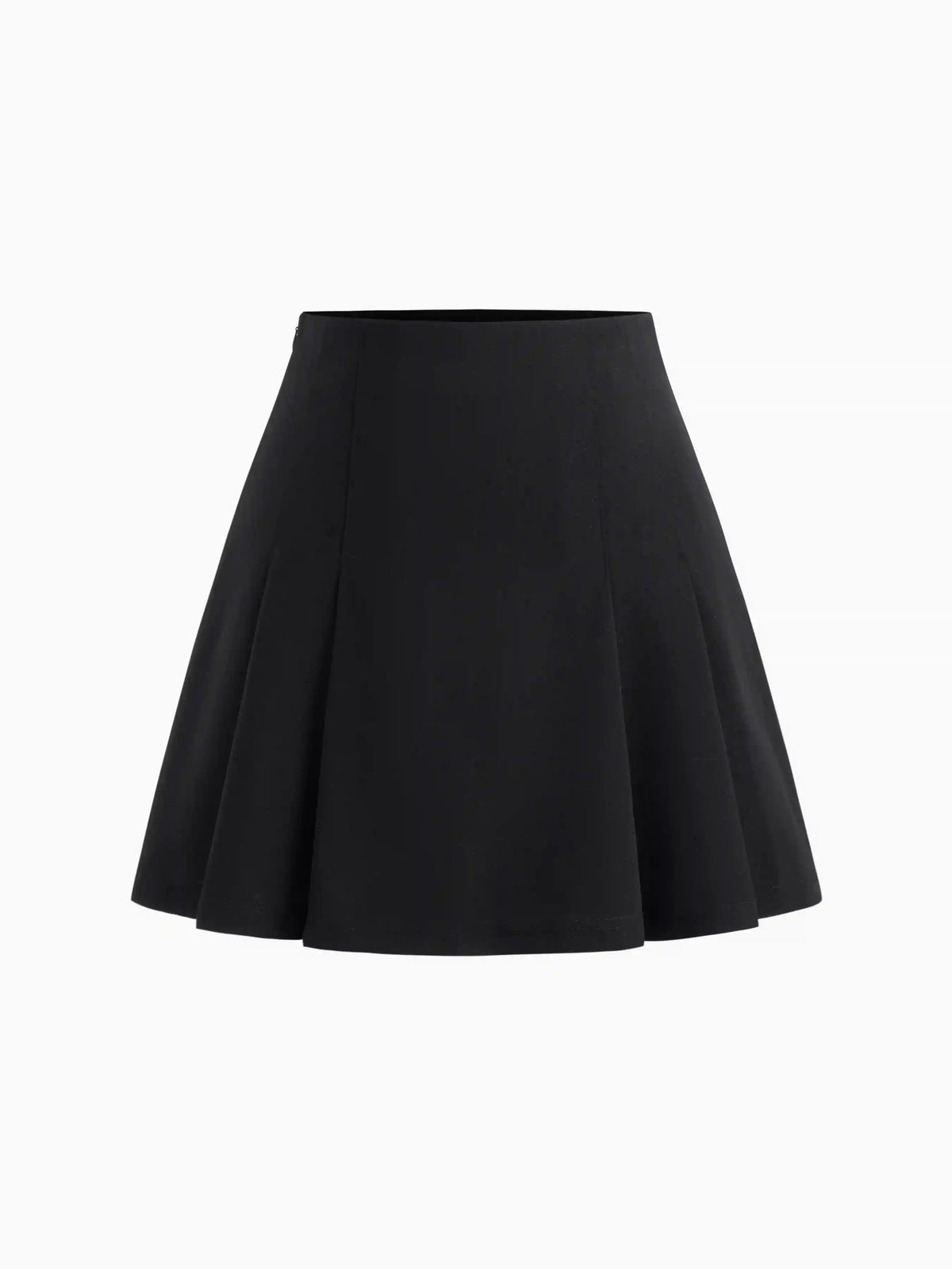 Mid Rise Pleated Mini Skirt