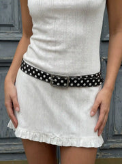 POLKA DOT SQUARE BUCKLE BELT