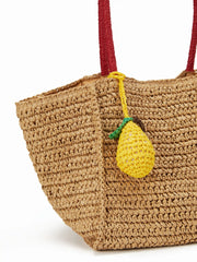 PEAR KNITTED BAG CHARM