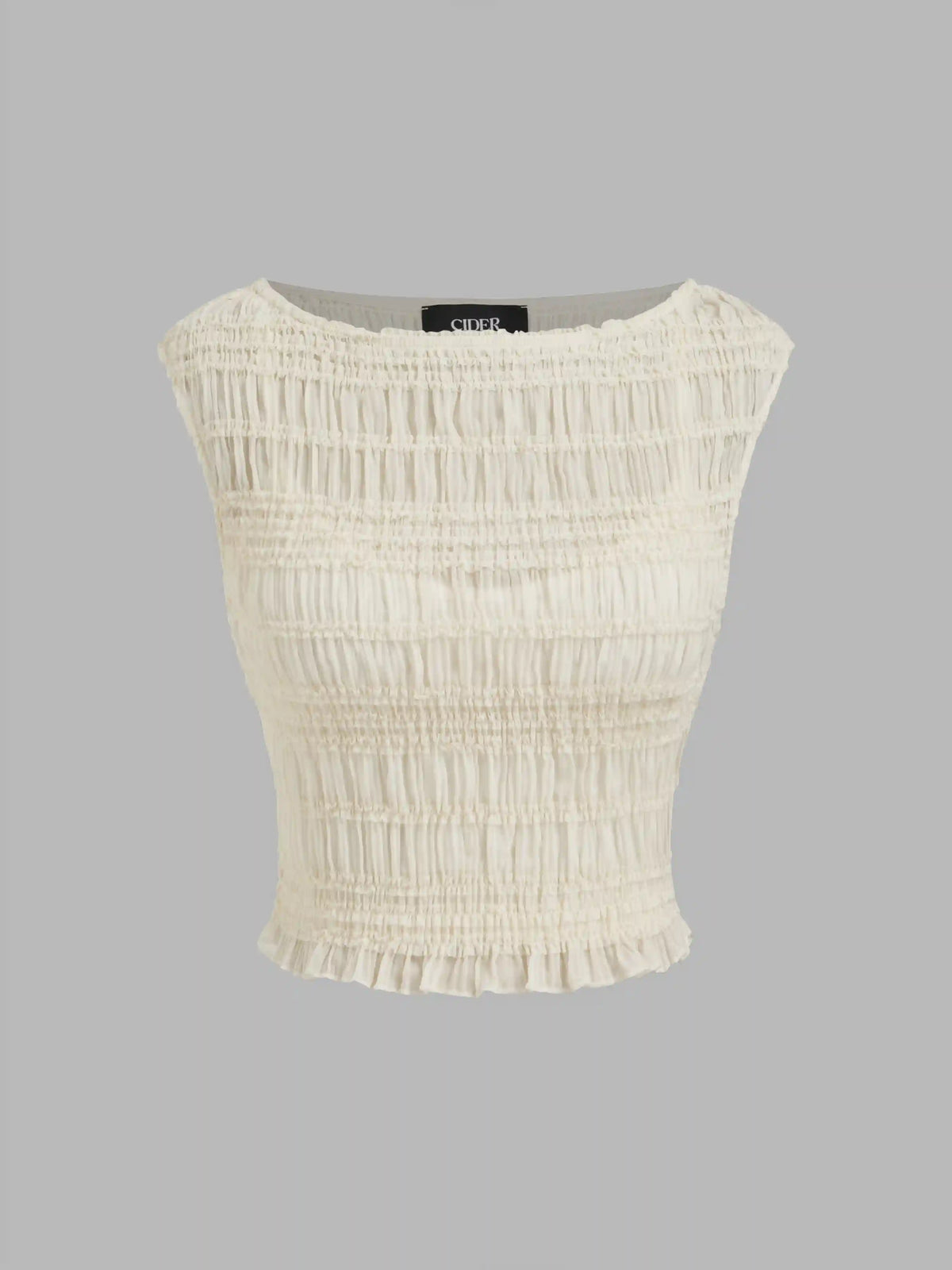 Boat Neck Shirred Top & Cami Top