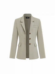 Notched Collar Blazer