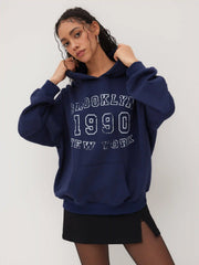 1990 Terry Graphic Oversized Hoodie