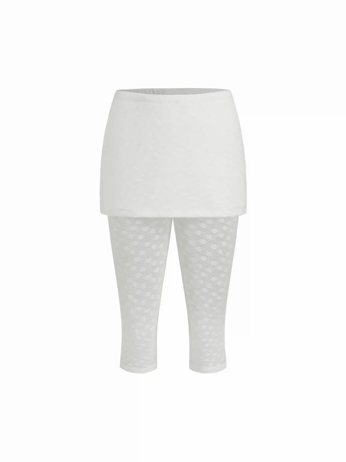 Low Rise Lace Floral Capri Pants