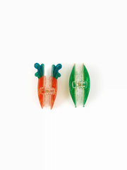 2 PCS PEA POD & CARROT HAIR CLAW SET