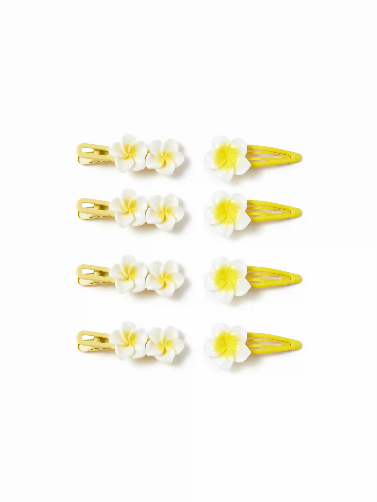 8 PCS FLORAL HAIR CLIP SET