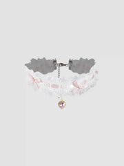 HEART BOWKNOT LACE CHOKER