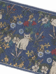 FLORAL & CAT DOOR MAT