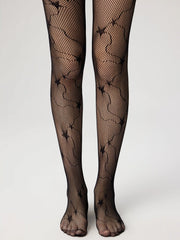 Star Pattern Fishnet Tights