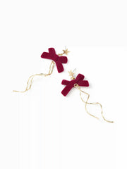 STAR & BOWKNOT DROP EARRINGS