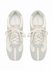 FAUX SUEDE LACE-UP SNEAKERS