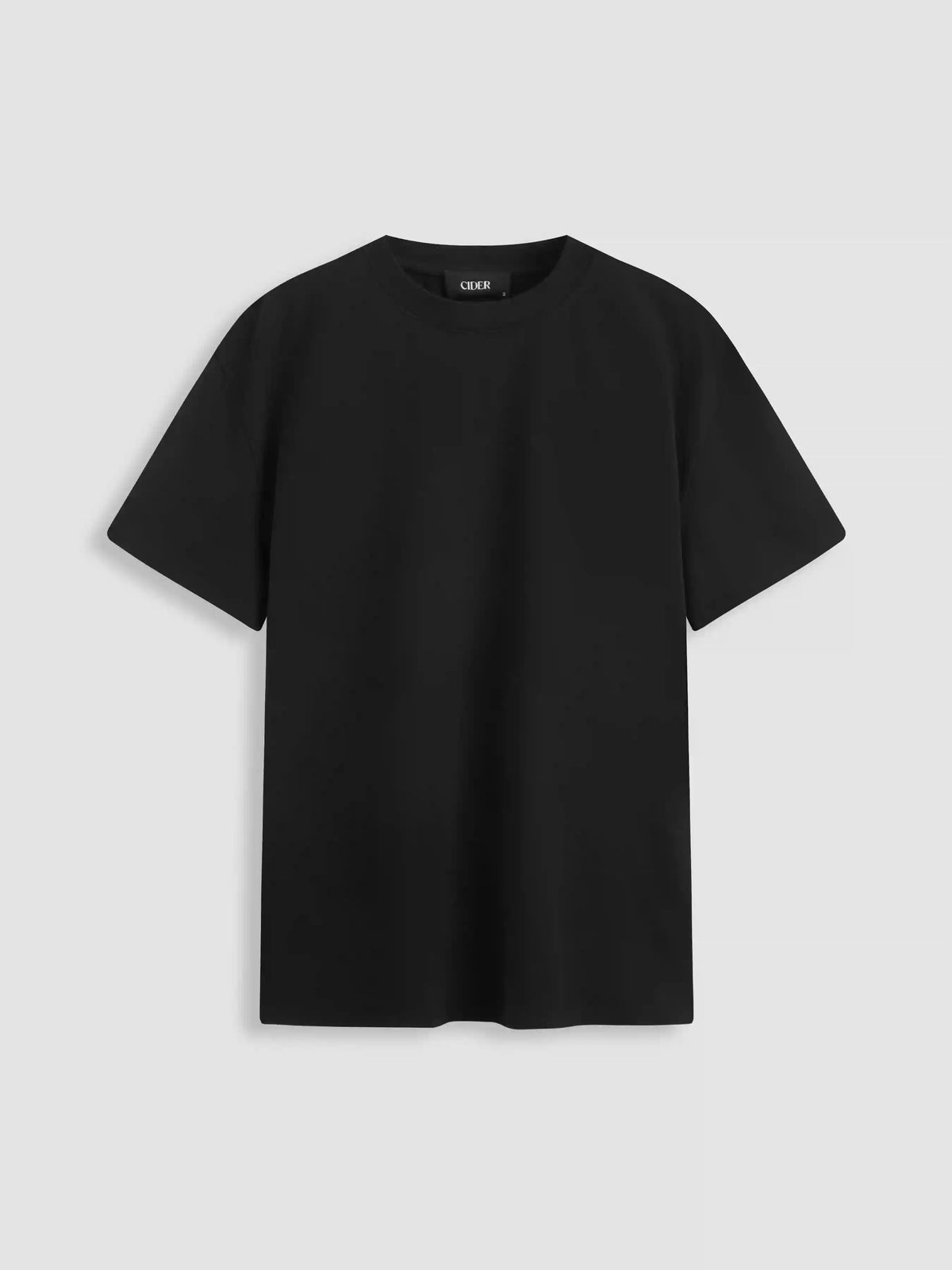 Cotton-blend Round Neckline Oversized Tee
