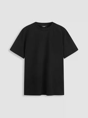 Cotton-blend Round Neckline Oversized Tee