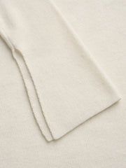 Knit Asymmetrical Neck Solid Long Sleeve Top