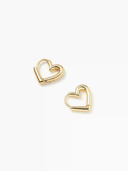 HEART DESIGN HOOP EARRINGS