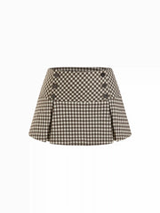 Low Rise Pleated Mini Skort